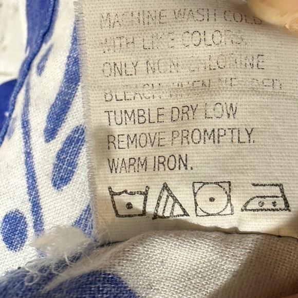 Pacific Scene blue Hawaiian print cotton short sleeve button up shirt, sz XL - Picture 4 of 6